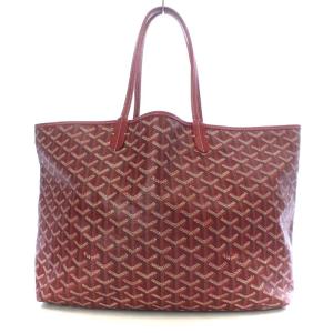 GOYARD サンルイPM トートバッグ ショルダーバッグ 総柄 PVC ポーチ付き レッド