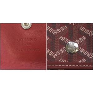 GOYARD サンルイPM トートバッグ ショルダーバッグ 総柄 PVC ポーチ付き レッド