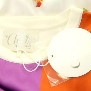 Chesty 花柄ラップニットワンピース ひざ丈 長袖 切替 0 白 ホワイト マルチカラー