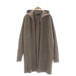 AVALON2 HOOD OPEN CARDI カーディガン ニット 長袖 S ブラウンベージュ