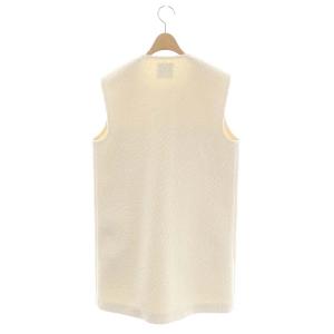 Theory 21AW Dawson Faux Zip Up Vest ボア S ホワイト