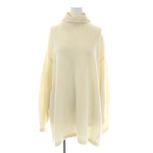21AW PURE CASHMERE TURTLE NECK TUNIC ニット チュニック セーター ハイネック 長袖 S