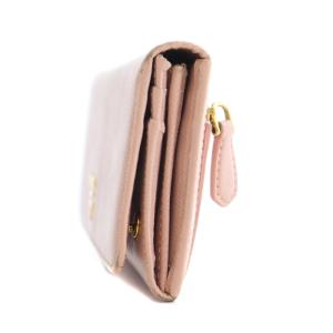 PRADA 1M1132 長財布 折りたたみ レザー ピンク