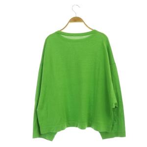 ADORE 22SS イージーシルクベーシックニット カットソー 長袖 38 ライトグリーン