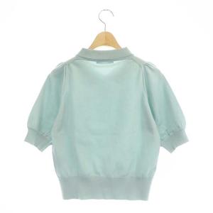 ANAYI 襟付き ショートスリーブニット カットソー 半袖 36 ミント