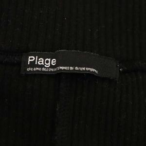 Plage 22SS minimal rib スカート タイト ロング リブ 36 黒 ブラック