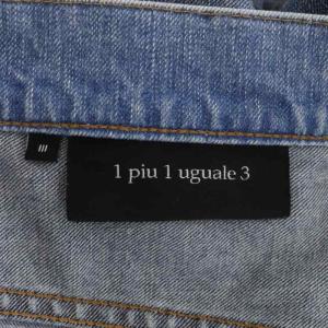 1PIU1UGUALE3 22SS 7.5 ZIP TAPERED 2TONE ジップ テーパード ツートン デニム パンツ ジーンズ スリム クロップド