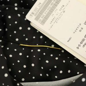 Deuxieme Classe 22AW dot シャツ ドット 長袖 黒 白 ブラック ホワイト