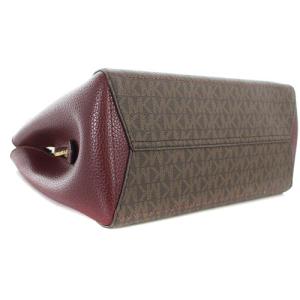 MICHAEL KORS キンバリーシグネチャー スモール ハンドバッグ ロゴ ボルドー 茶色 ブラウン