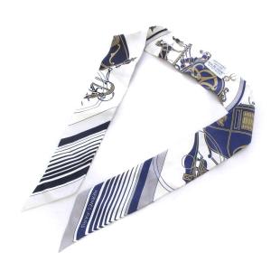 スカーフ Twilly EX-LIBRIS シルク ホワイト