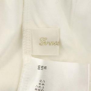 Grace Class 22SS メタル釦カットカーディガン 長袖 Vネック 金ボタン 36 白 ホワイト