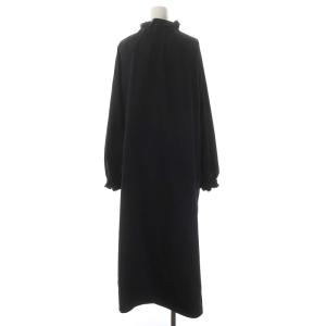 JOURNAL STANDARD L'ESSAGE 23SS CPタンブラーワンピース ロング 長袖 リボン 黒 ブラック