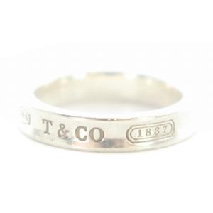 TIFFANY&Co. ナロー リング 指輪 ロゴ 10号 925 シルバー