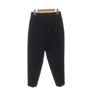 Drawer ギャバタックパンツ ウール テーパード センタープレス モヘヤ混 36 濃紺 ダークネイビー