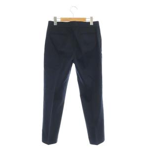 Drawer コットンギャバベーシックパンツ テーパード 36 紺 ネイビー