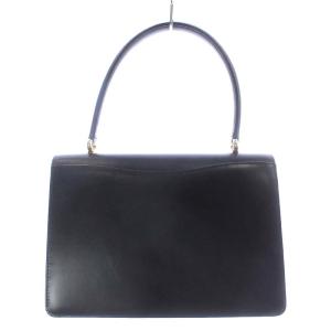 HAMANO ハンドバッグ ワンハンドル レザー ゴールド金具 ブラック