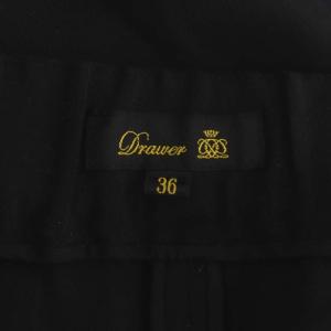 Drawer シルク ジョガーパンツ テーパード イージー 36 黒 ブラック
