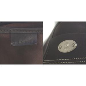 CELINE ブギーバッグ ハンドバッグ レザー ダークブラウン BB10/05