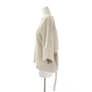 ADORE ブラウス 7分袖 Vカット ベルト レイヤード 38 M ベージュ
