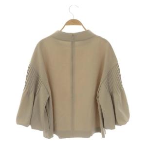 ADORE マットジョーゼットブラウス バルーンスリーブ 七分袖 38 ベージュ