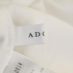 ADORE バックパールボタン プルオーバー カットソー 七分袖 38 白 ホワイト