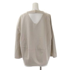 ADORE コンパクトカルゼプルオーバーカットソー ブラウス 長袖 38 ベージュ