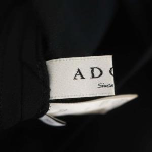 ADORE バックリボン ボリュームスリーブ トップス ブラウス 八分袖 38 黒 ブラック