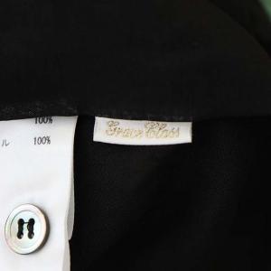 Grace Class 22SS フローラルシャツドレス ワンピース ロング ノースリーブ 前開き 36 黒 ブラック マルチカラー