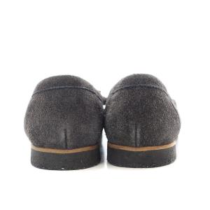 MARGARET HOWELL アイデア Idea ローファー コインローファー スエード タッセル ラウンドトゥ 23.5cm 黒 ブラック