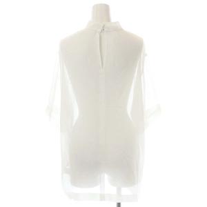 Mame Kurogouchi Botanical Embroidery Chiffon Blouse 半袖 刺繍 1 ホワイト