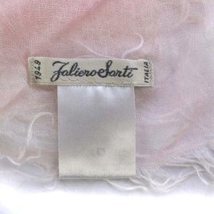 Faliero Sarti トビア Tobia ストール 大判 シルク混 フリンジ ピンク