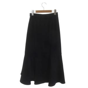 Diagram GRACE CONTINENTAL 21AW レイヤードマーメイド ロングスカート フレア 36 黒 ブラック