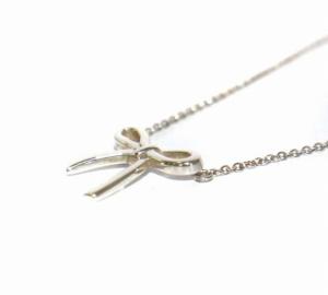 TIFFANY&Co. ネックレス ボウ リボン 925 シルバー アクセサリー ジュエリー