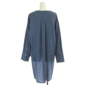 ADORE ベーシックアムンゼンブラウス キーネック 長袖 38 ブルーグレー