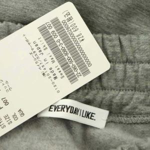 EVERYDAY I LIKE 22AW スウェット マキシスカート タイト ロング ウール混 F グレー