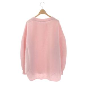 Plage ファインウールプルオーバーニット セーター 長袖 チュニック ピンク