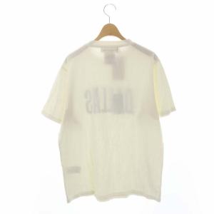 REMI RELIEF HARD SP加工20/-天竺レギュラーT DALLAS Tシャツ カットソー 五分袖 ロゴ M オフホワイト ダークグレー