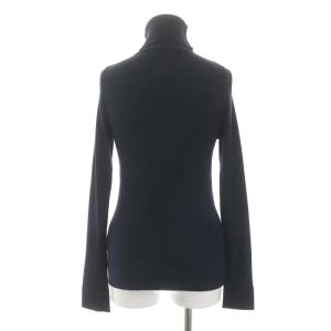 MARGARET HOWELL × ジョンスメドレー JOHNSMEDLEY ウールリブタートルネックニット カットソー 長袖 2 紺 ネイビー