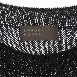 MARGARET HOWELL リネンラグランスリーブニット カットソー 七分袖 2 ダークグレー