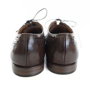 MARGARET HOWELL レースアップシューズ ウイングチップ メダリオン 38 24.0?24.5cm 茶 ブラウン