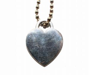 TIFFANY&Co. リターントゥボールチェーンネックレス ペンダント 925 ハートプレート シルバー