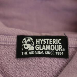 HYSTERIC GLAMOUR SKATE pt パーカー ジップアップ フード F ラベンダー
