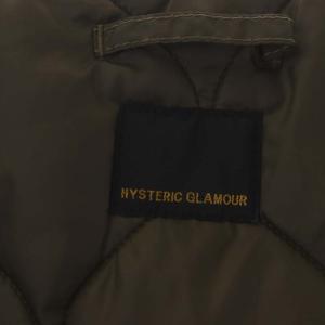 HYSTERIC GLAMOUR レオパード プリマロフト 中綿ブルゾン ジャケット フード F カーキ 黒 ブラック