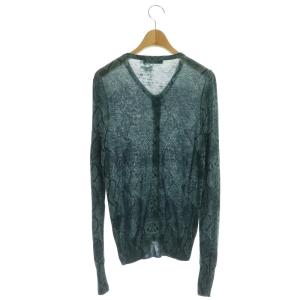 HYSTERIC GLAMOUR パイソン柄 ニット カーディガン 長袖 F 緑 グリーン