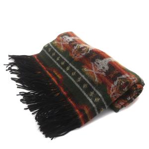 HYSTERIC GLAMOUR ストール ネイティブ柄 フリンジ マルチカラー