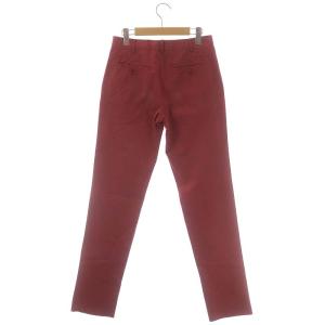 HERMES コットンチノパンツ スリム 38 赤 レッド