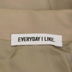 EVERYDAY I LIKE 20SS ダブルジャケット2ダブルブレストテーラードジャケット 背抜き ウール 36 ベージュ