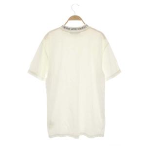 Acne Studios GOJINA DYED ロゴ Tシャツ カットソー オーバーサイズ 五分袖 XS 白 ホワイト