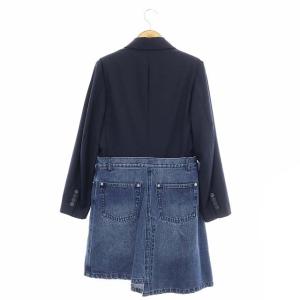 Ameri VINTAGE アメリ AMERI 21SS DENIM DOCKING JACKET デニムドッキングジャケット テーラード ロング S