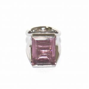 SWAROVSKI クリスタル リング 指輪 9号 シルバー 紫 パープル アクセサリー ジュエリー